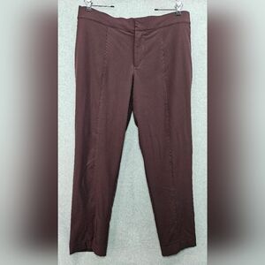 Mondetta Women's‎ Lined Tailored High Rise Comfort Stretch Travel Pants Size 14